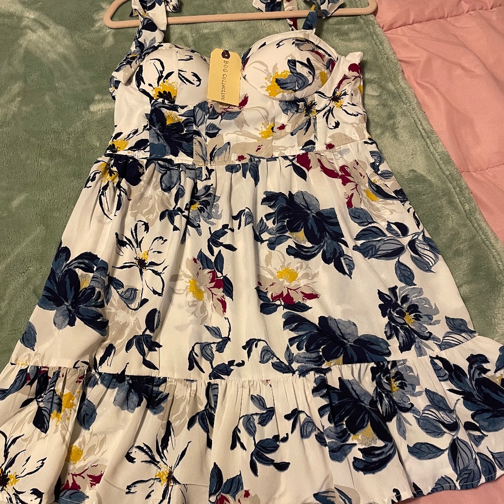Floral Mini Dress  (New w/tags